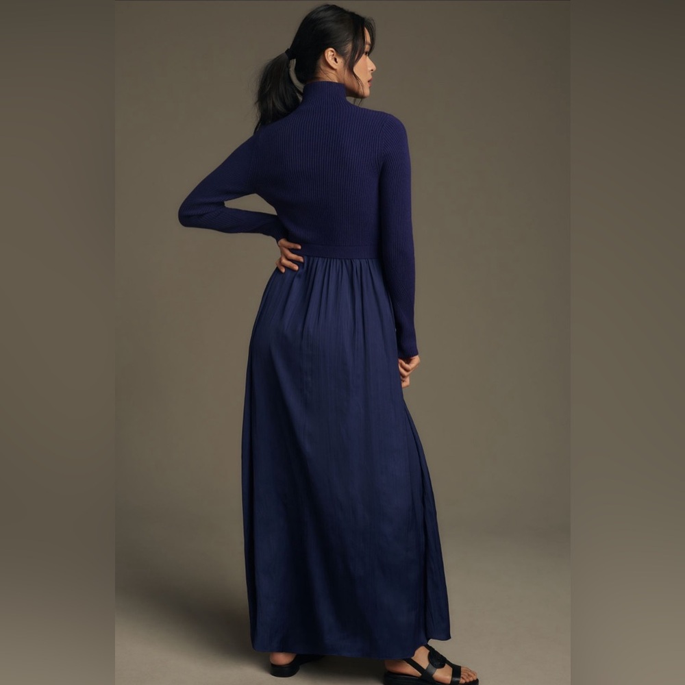 Anthropologie Navy Maxi Dress - Picture 2 of 13
